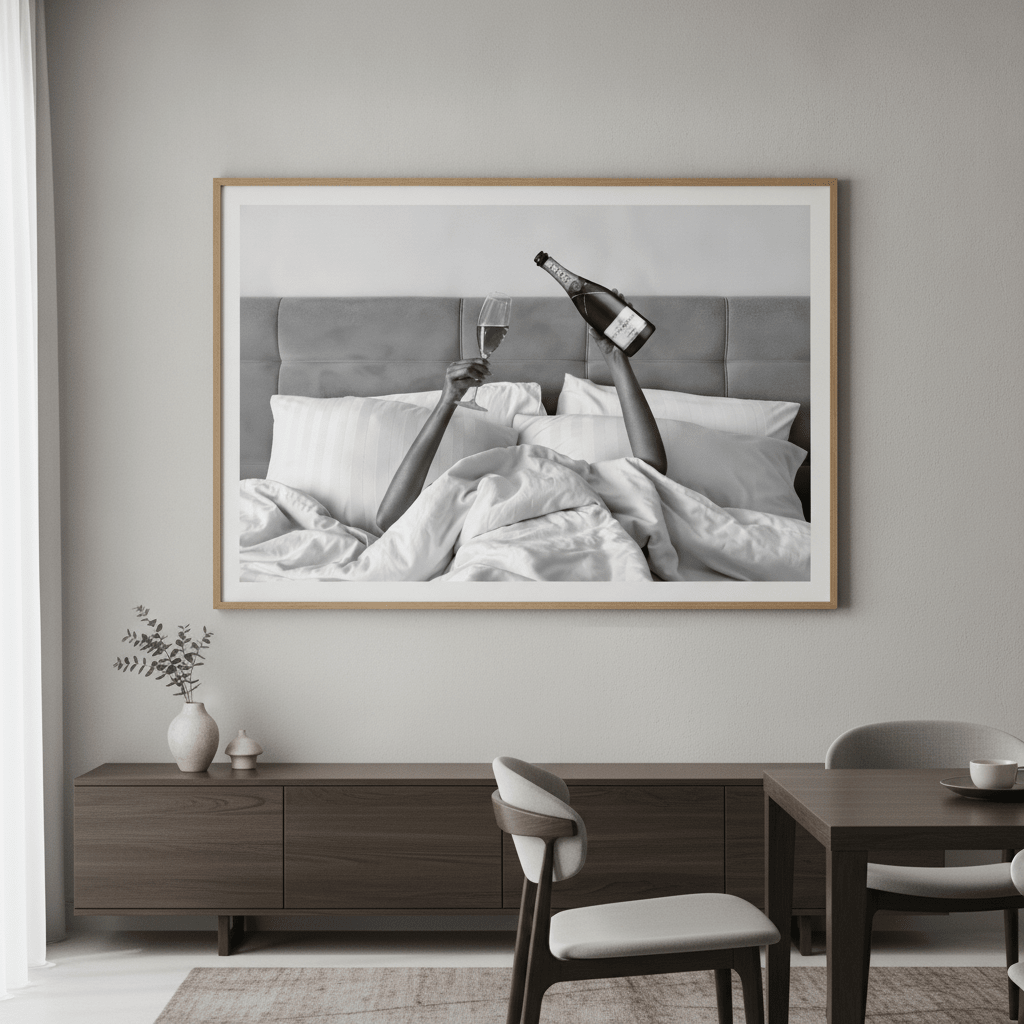 Champagne Bed and Breakfast Photograph Wall Art Landscape wall-art-picture-poster