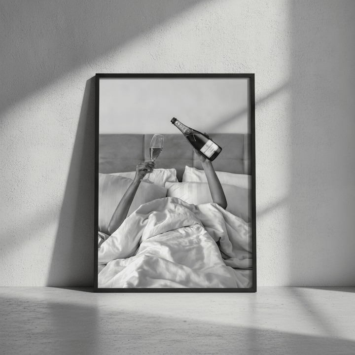 Champagne Bed and Breakfast Photograph Wall wall-art-picture-poster
