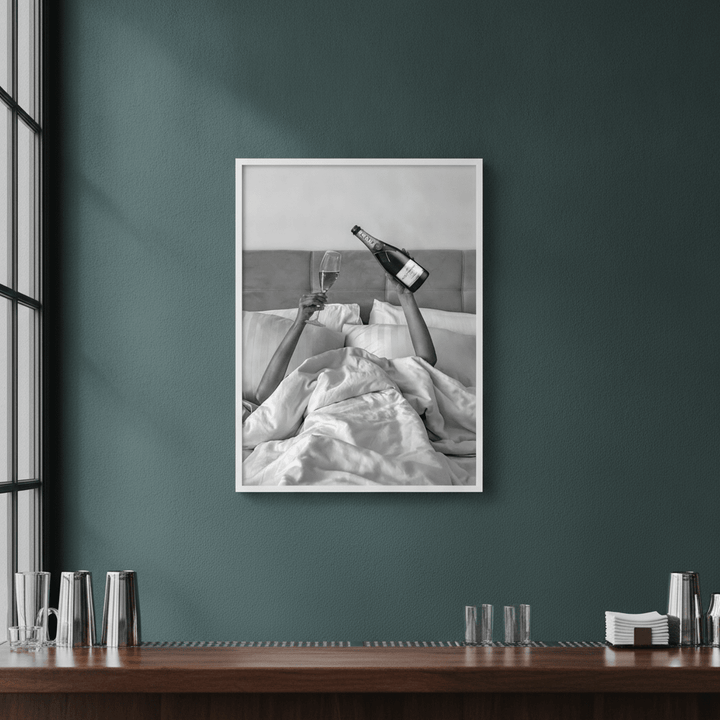 Champagne Bed and Breakfast Photograph Wall wall-art-picture-poster