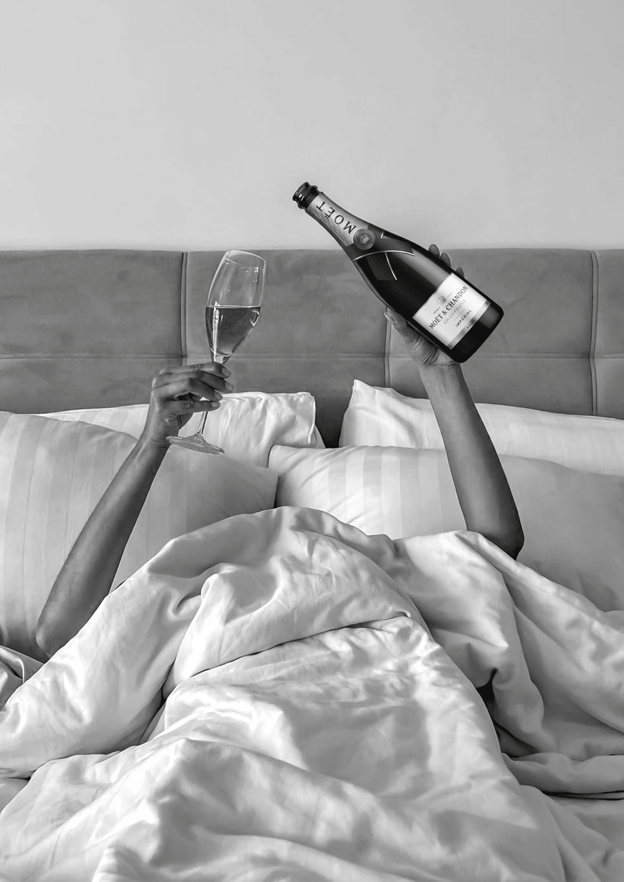 Champagne Bed and Breakfast Photograph Wall