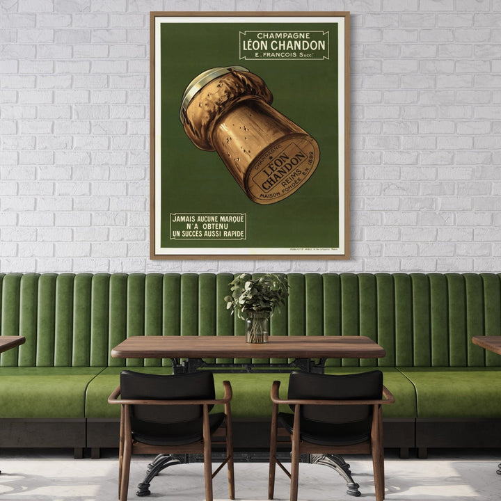 Champagne Leon Chandon Green Wall Art - Style My Wall