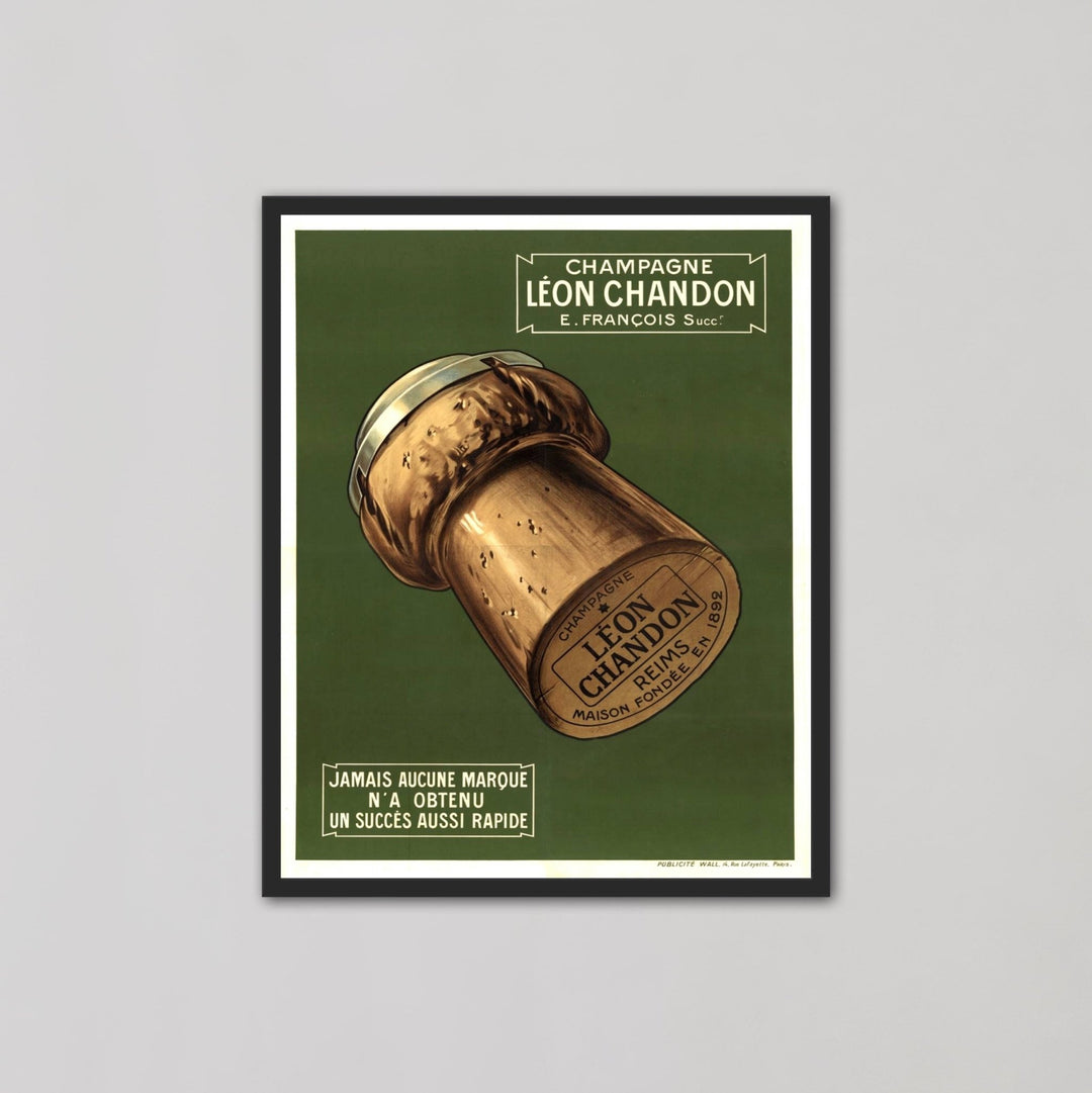 Champagne Leon Chandon Green Wall Art - Style My Wall