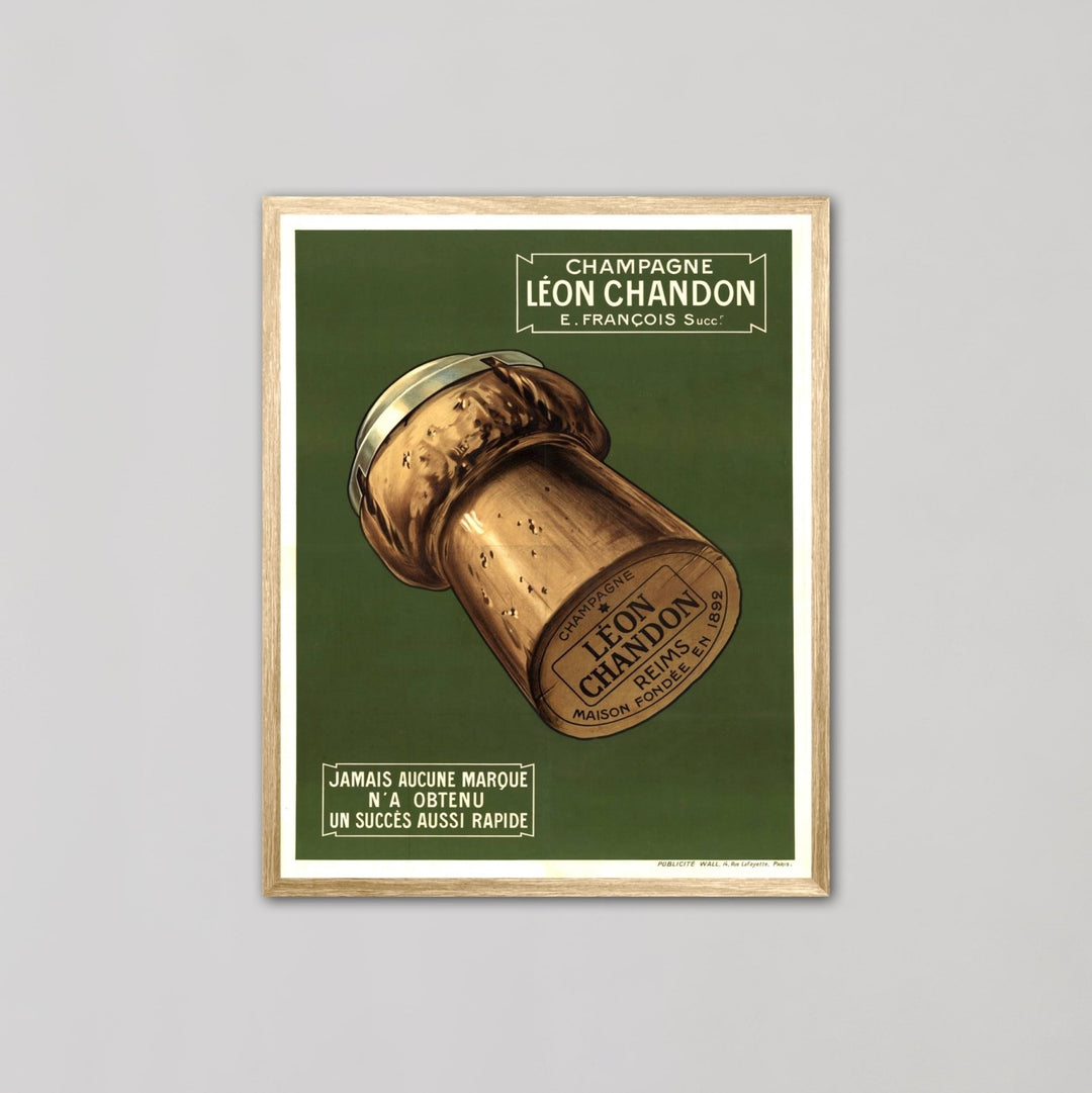 Champagne Leon Chandon Green Wall Art - Style My Wall