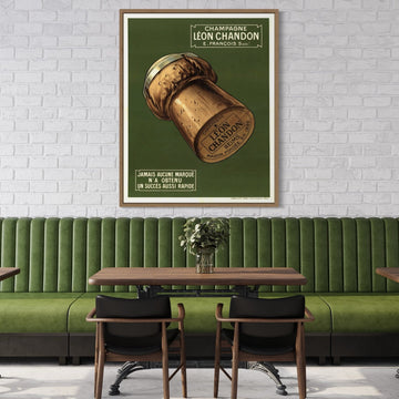 Champagne Leon Chandon Green Wall Art - Style My Wall