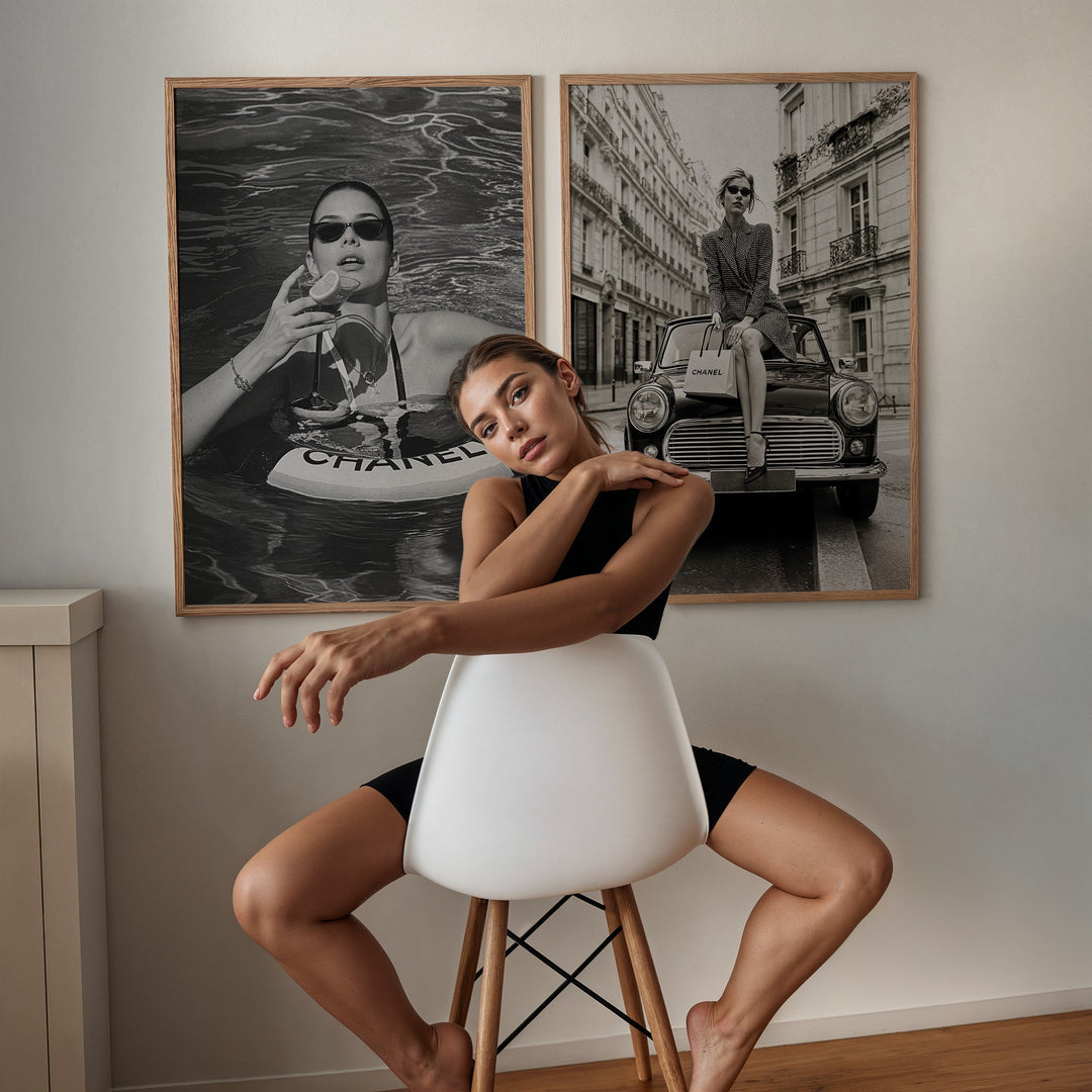 Chanel Fashion Modern Set of 2 Wall Art Photography - Style My Wall