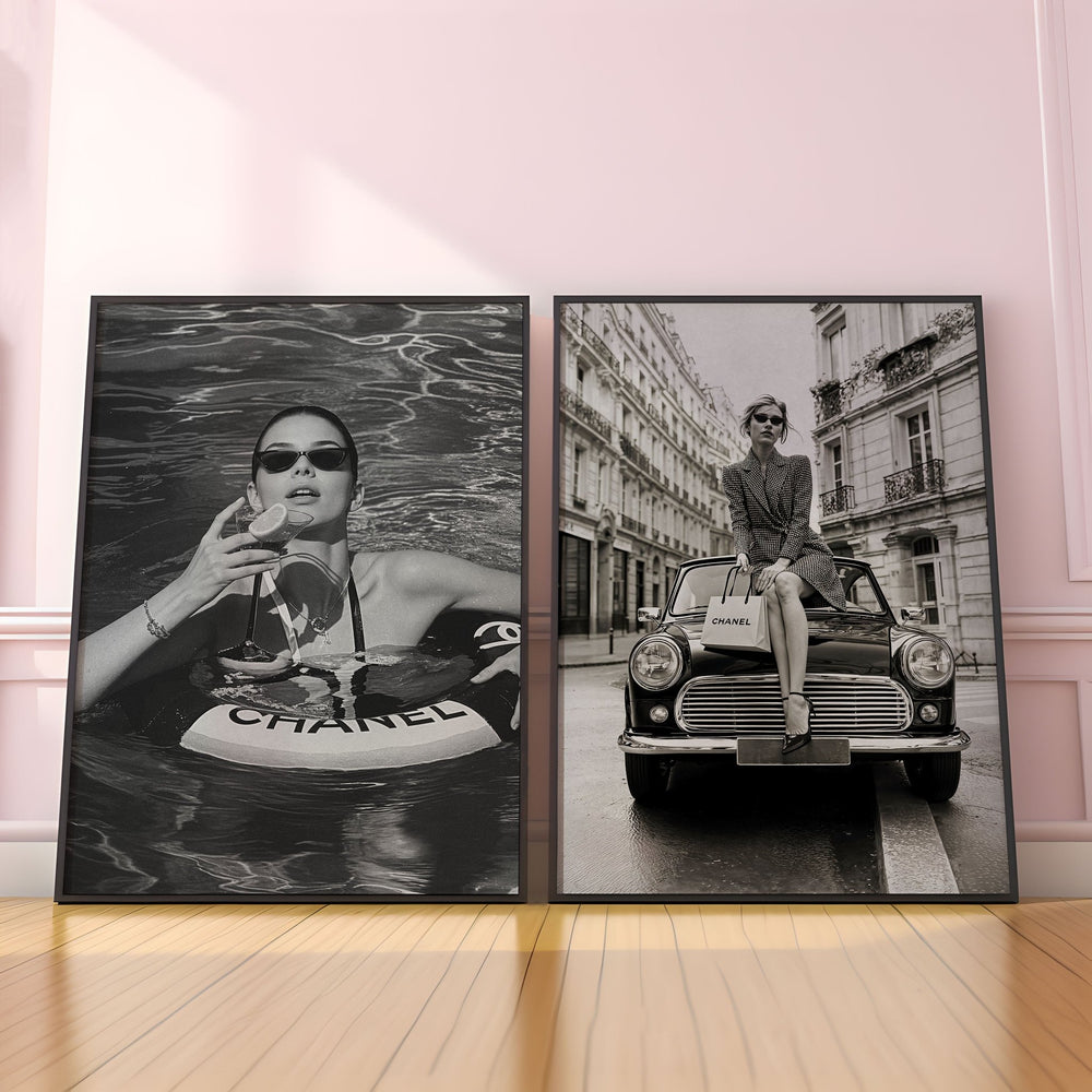 Chanel Fashion Modern Set of 2 Wall Art Photography - Style My Wall