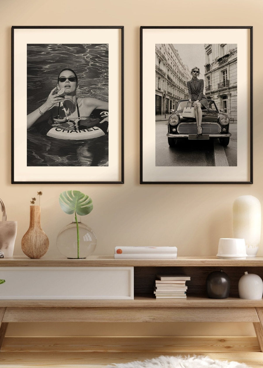 Chanel Fashion Modern Set of 2 Wall Art Photography