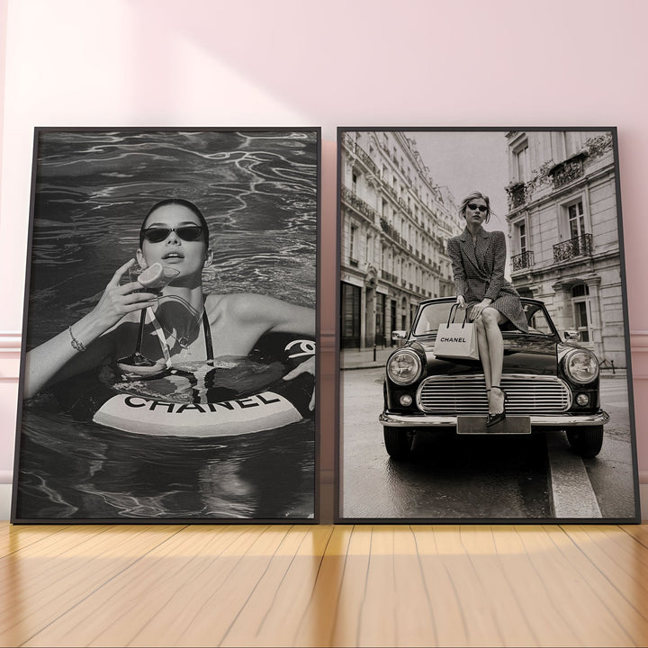 Chanel Fashion Modern Set of 2 Wall Art Photography - Style My Wall