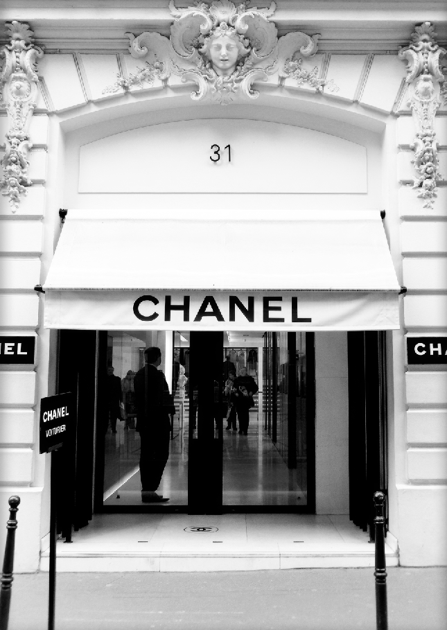 Chanel Store Entrance Photograph Wall Art