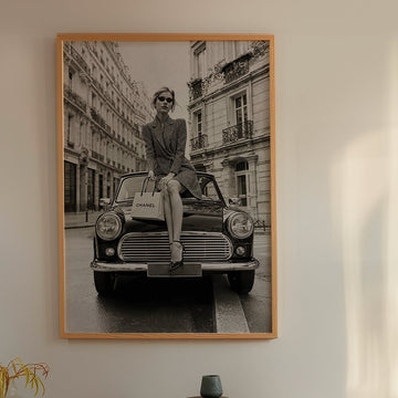 Chanel Street Fashion Car Vintage Photo - Style My Wall