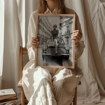 Chanel Street Fashion Car Vintage Photo - Style My Wall