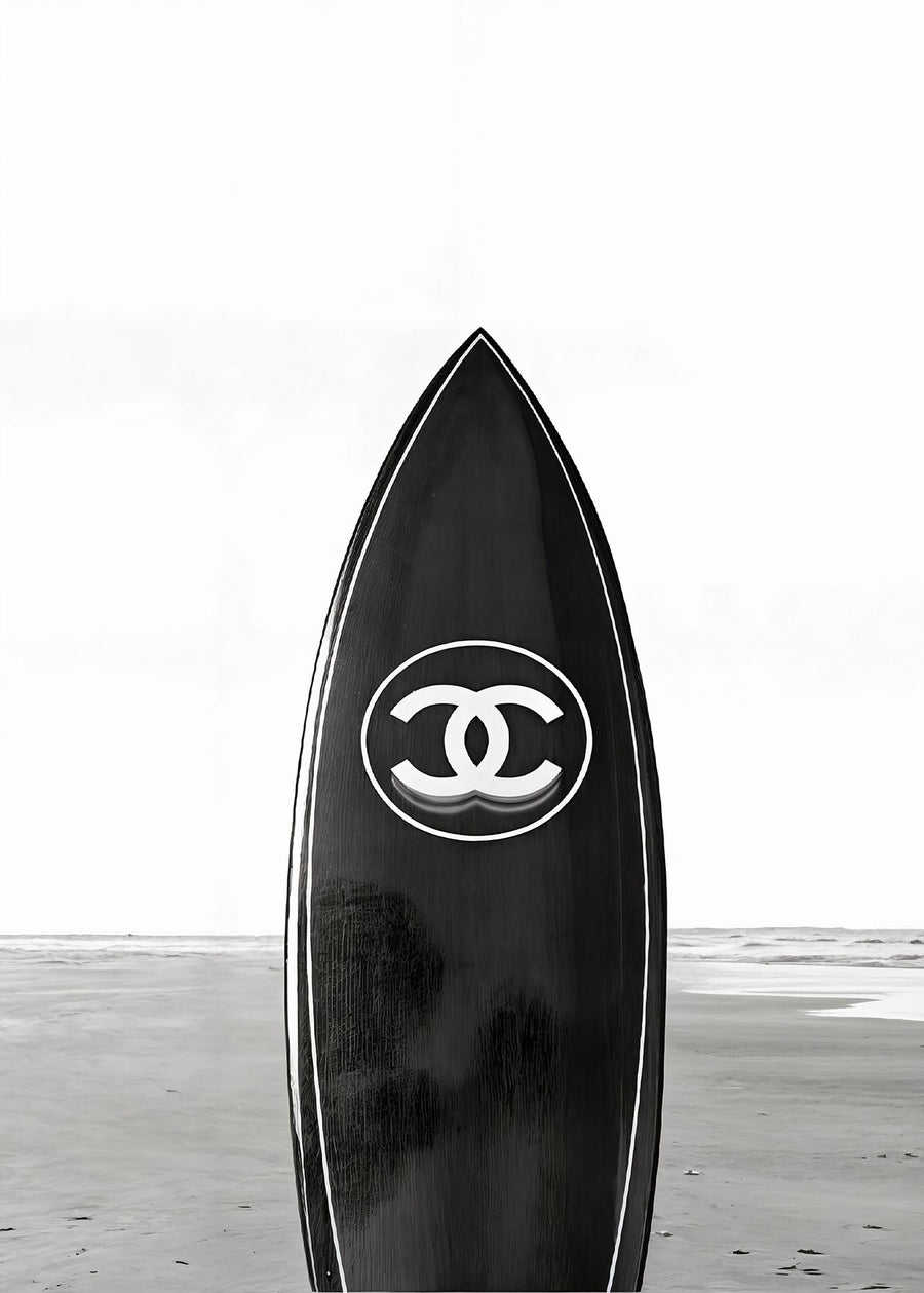 Chanel Surfboard Beach Photograph Print