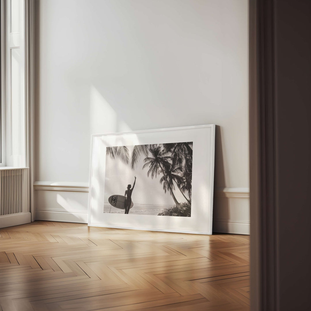 Chanel Vintage Surfer Girl Fashion Wall Art wall - art - picture - poster