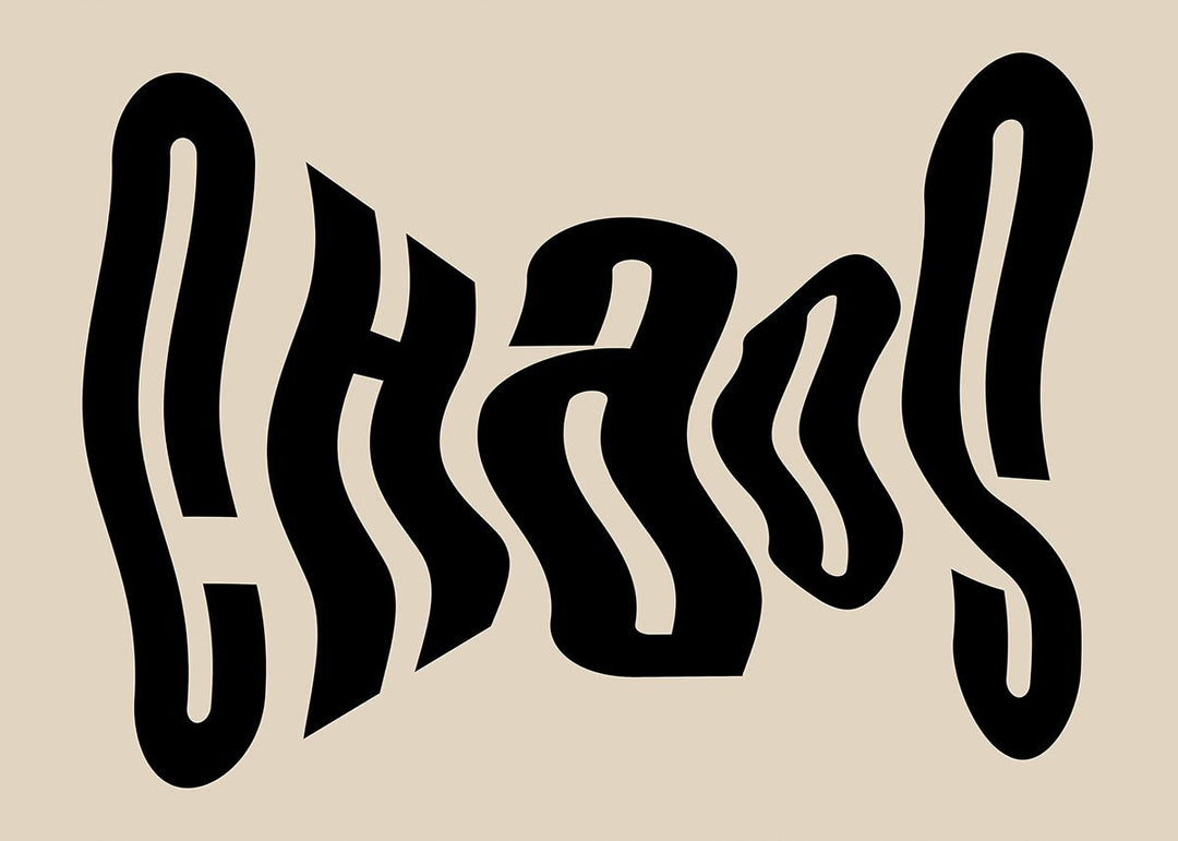 Chaos Landscape Wall Artwork Quote - Style My Wall,frame