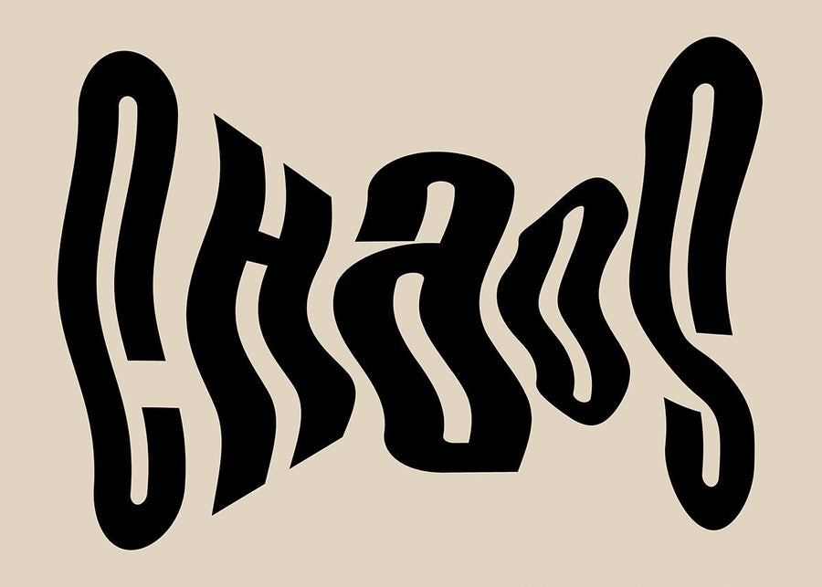 Chaos Landscape Wall Artwork Quote