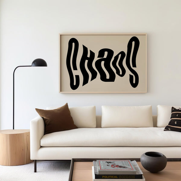 Chaos Landscape Wall Artwork Quote