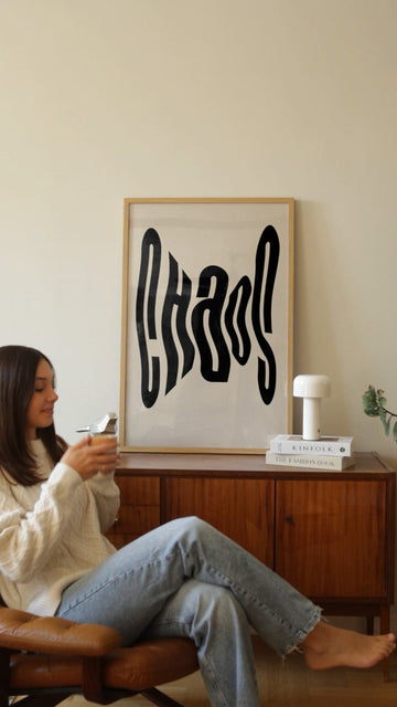 Chaos Quote Portrait Wall Art - Style My Wall