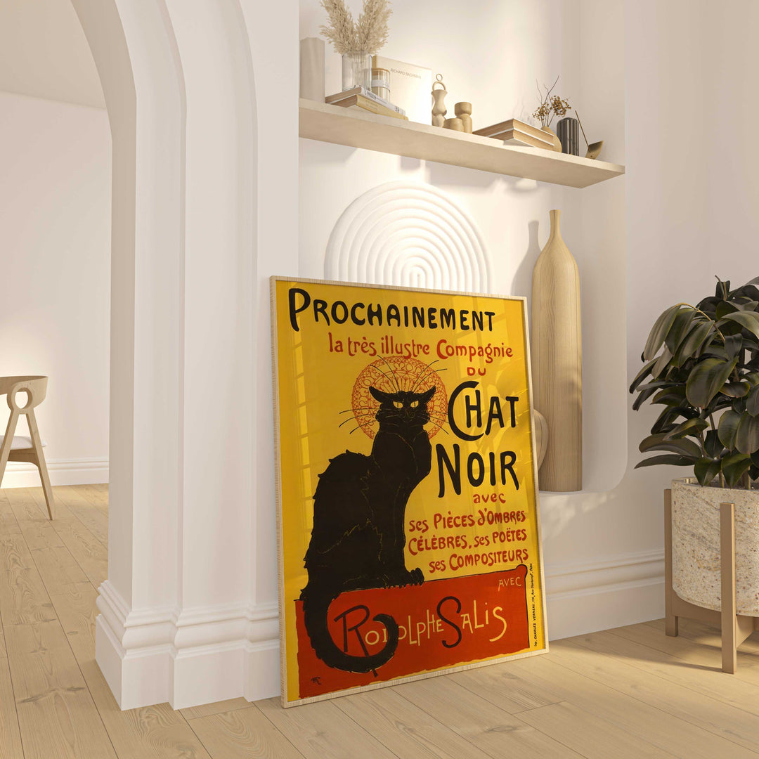 Chat Noir Black Cat Vintage Wall Art Poster