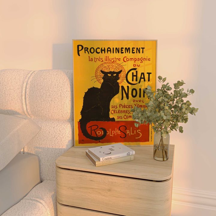 Chat Noir Black Cat Vintage Wall Art Poster