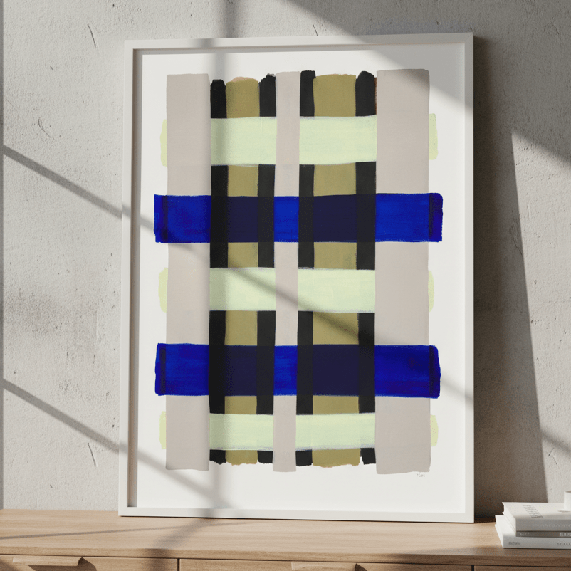 Checkered by Berit Mongensen Lopez wall - art - picture - poster