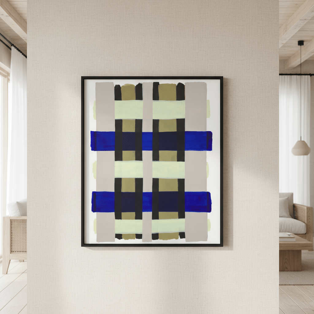 Checkered by Berit Mongensen Lopez wall - art - picture - poster