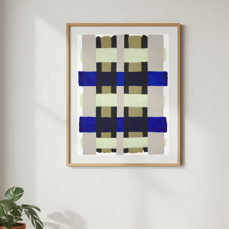 Checkered by Berit Mongensen Lopez wall - art - picture - poster