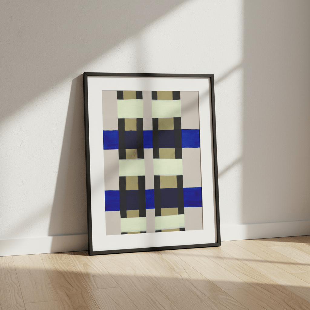 Checkered by Berit Mongensen Lopez wall - art - picture - poster