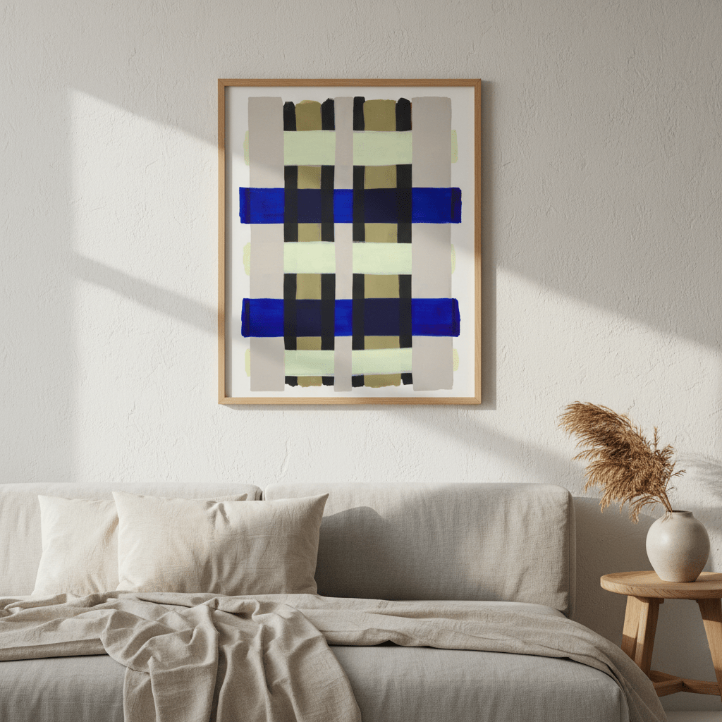 Checkered by Berit Mongensen Lopez wall - art - picture - poster
