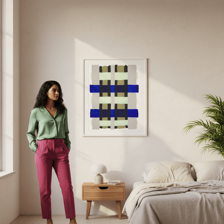 Checkered by Berit Mongensen Lopez wall - art - picture - poster