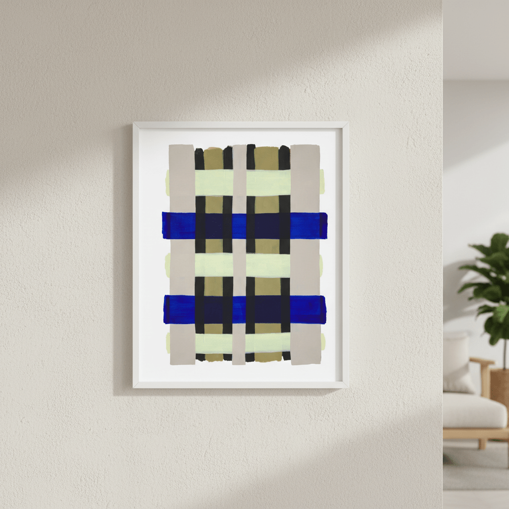 Checkered by Berit Mongensen Lopez wall - art - picture - poster