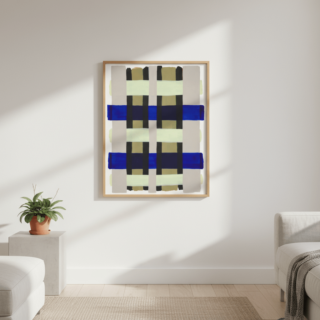Checkered by Berit Mongensen Lopez wall - art - picture - poster