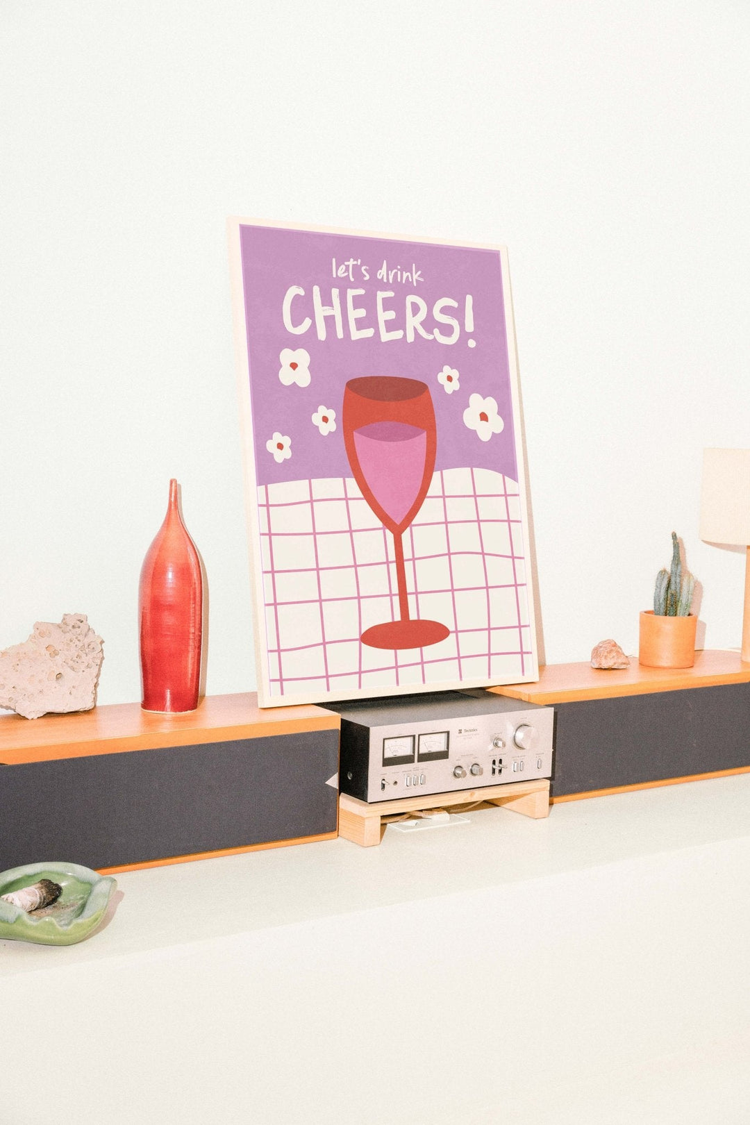 Cheers Glass Table cloth Print Art - Style My Wall