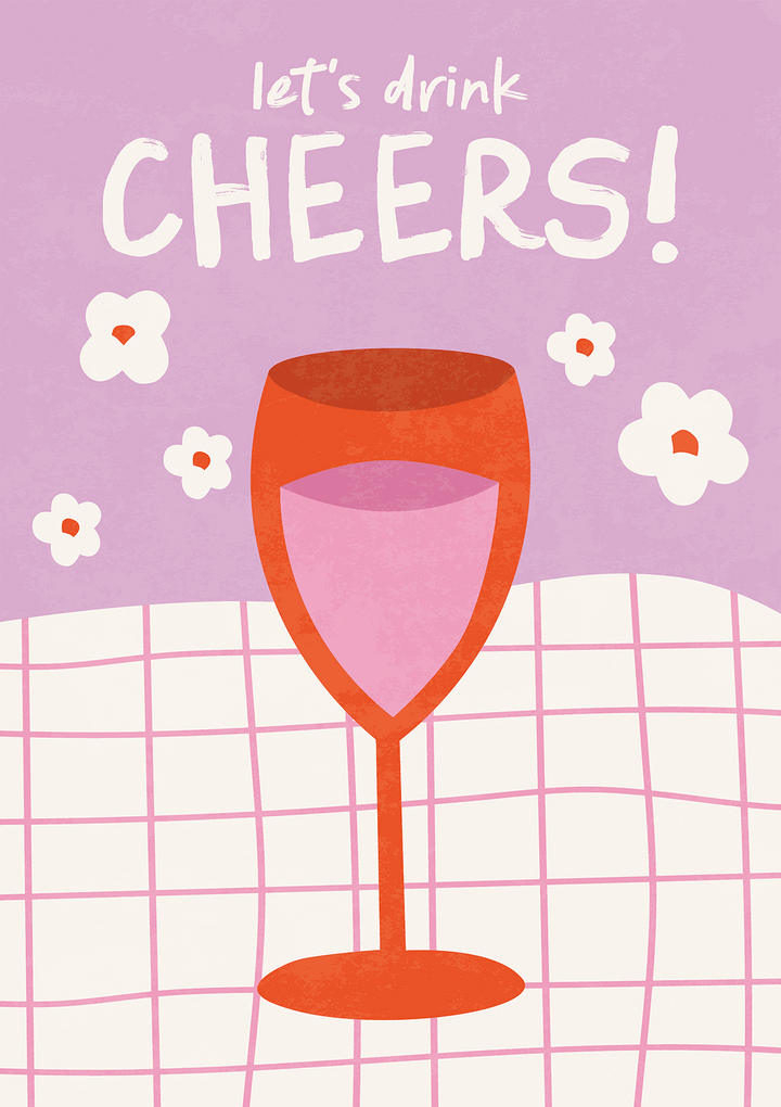 Cheers Glass Table cloth Print Art - Style My Wall,frame