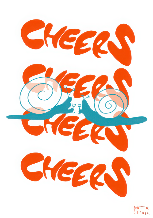 Cheers Snails by Hayde Nizard,frame
