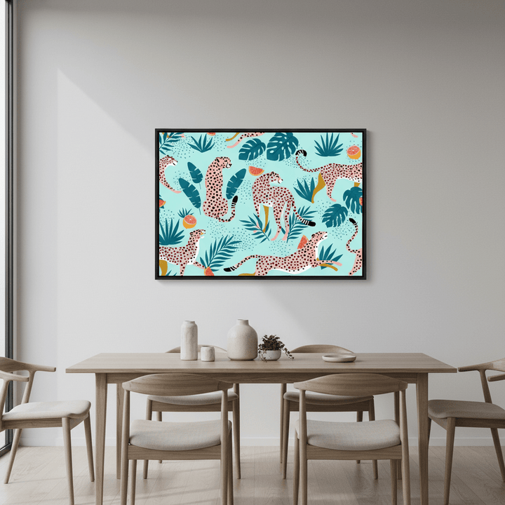Cheetahs in the Grapefruit Grove by 83 Oranges wall - art - picture - poster
