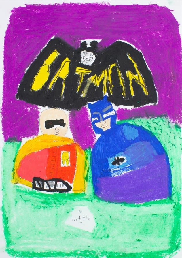Childlike Batman and Robin Duo By DONUT Studios