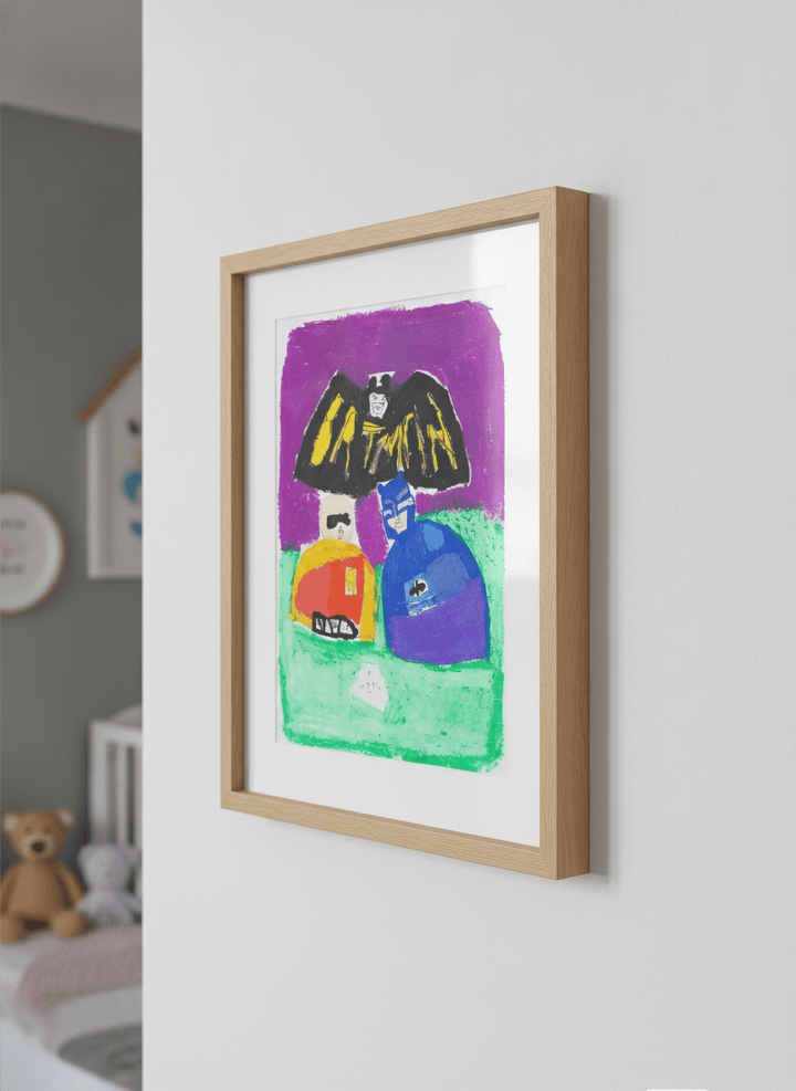 Soft neutral wall art styled in a serene nursery with pastel tones