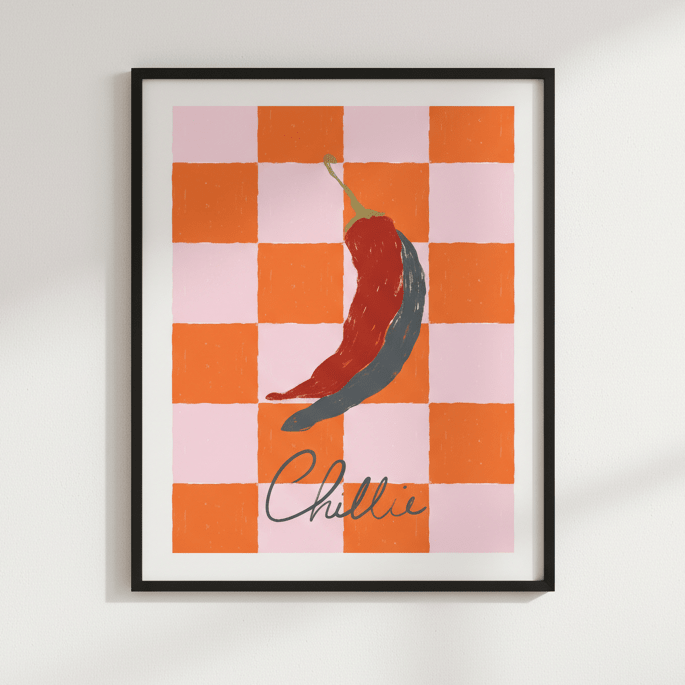Chillie Text by Ivy Green Illustrations wall - art - picture - poster