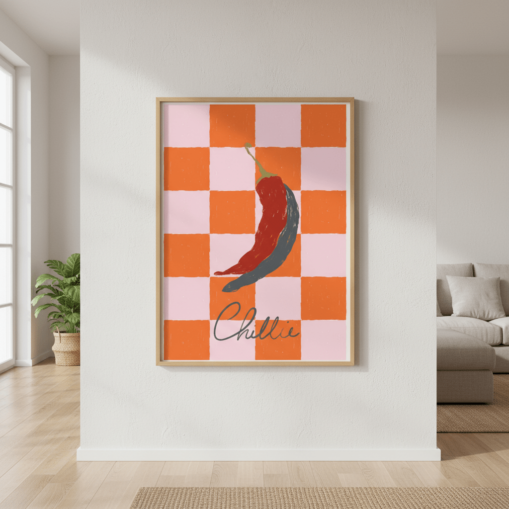 Chillie Text by Ivy Green Illustrations wall - art - picture - poster