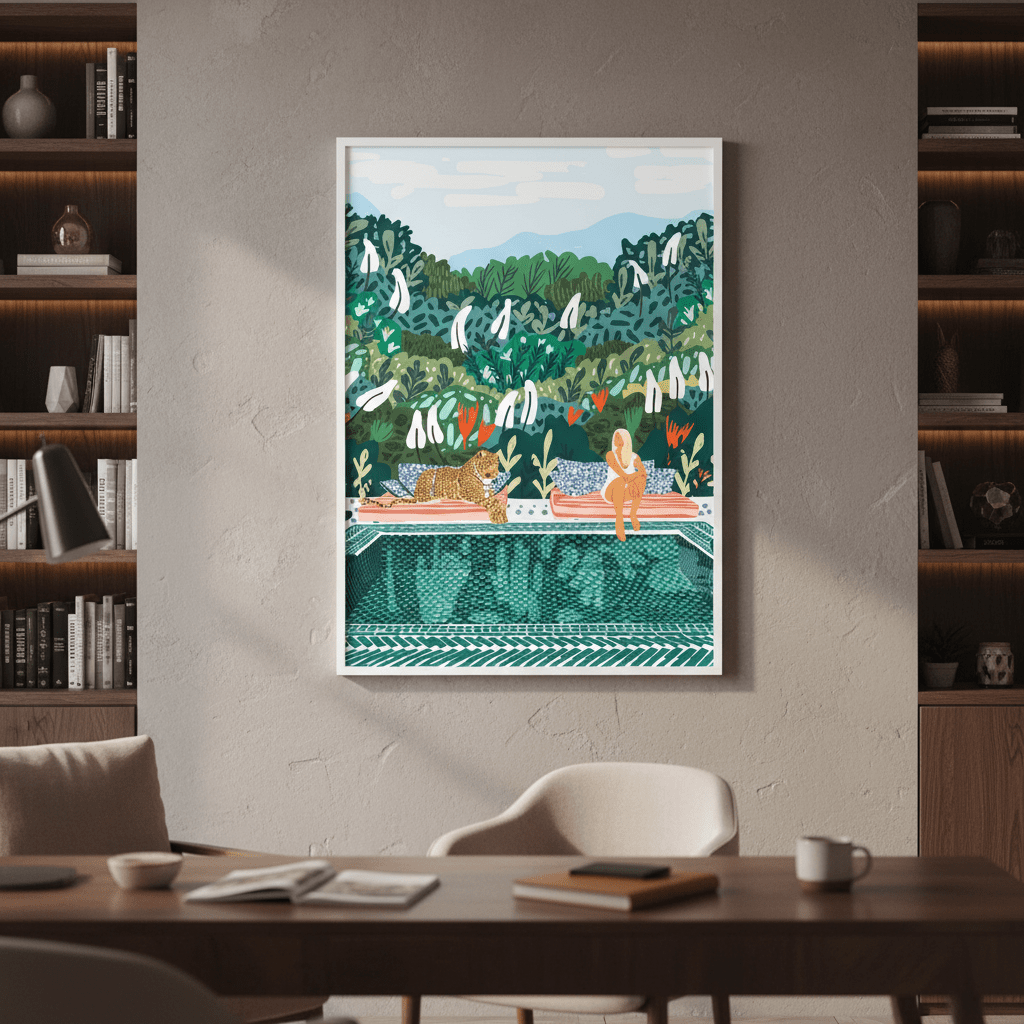 Chilling by 83 Oranges wall - art - picture - poster