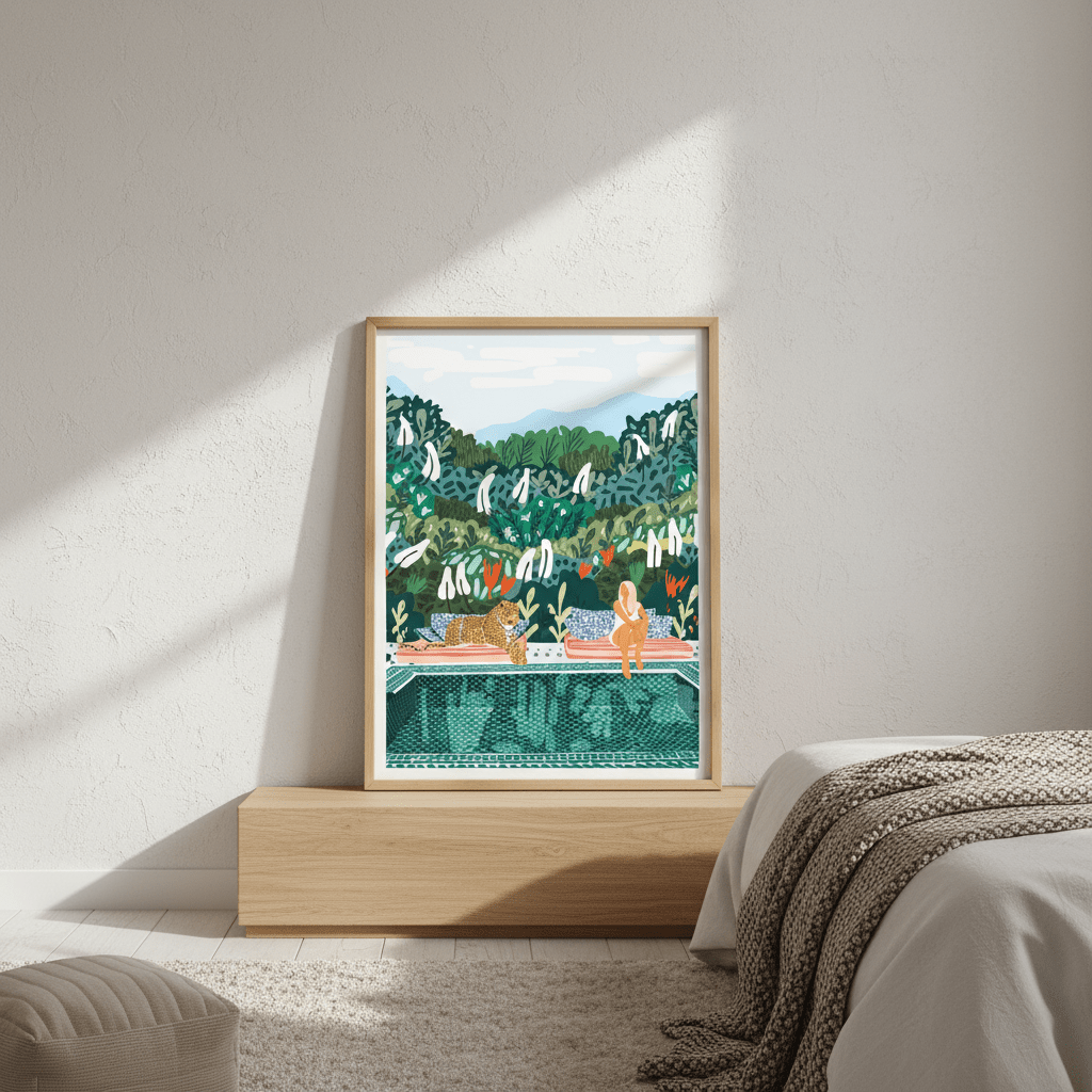 Chilling by 83 Oranges wall - art - picture - poster