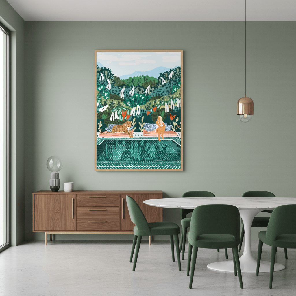 Chilling by 83 Oranges wall - art - picture - poster