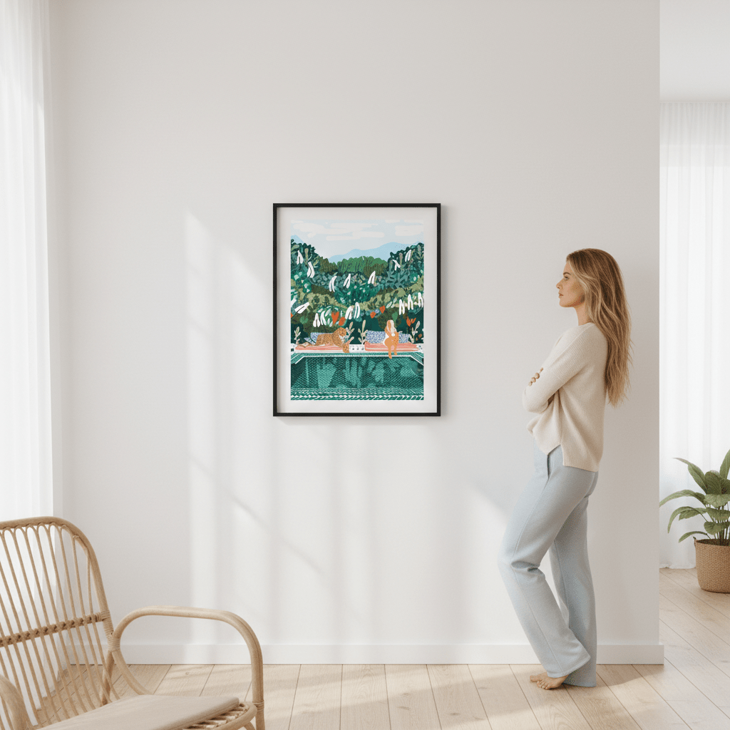 Chilling by 83 Oranges wall - art - picture - poster