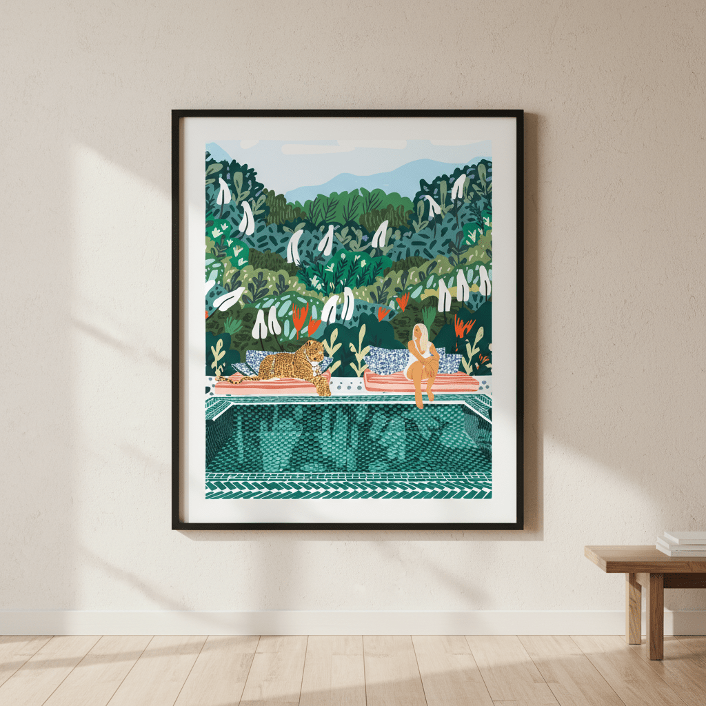 Chilling by 83 Oranges wall - art - picture - poster