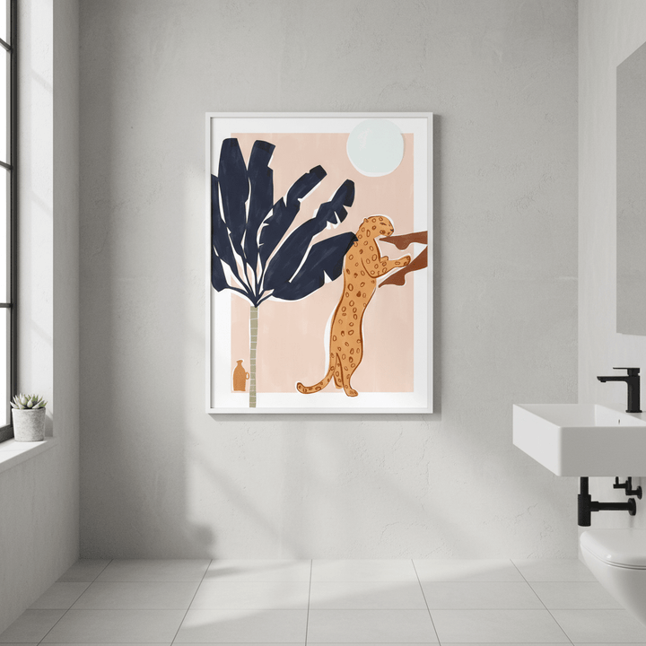 Chin Up Leopard by Ivy Green Illustrations wall - art - picture - poster
