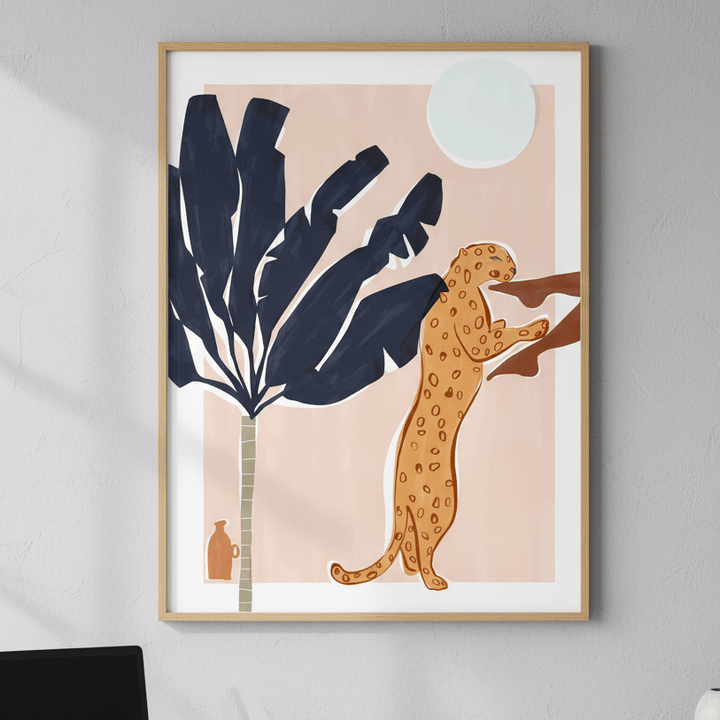 Chin Up Leopard by Ivy Green Illustrations wall - art - picture - poster