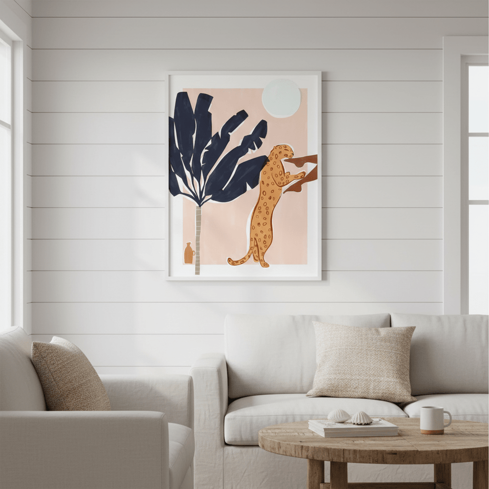 Chin Up Leopard by Ivy Green Illustrations wall - art - picture - poster