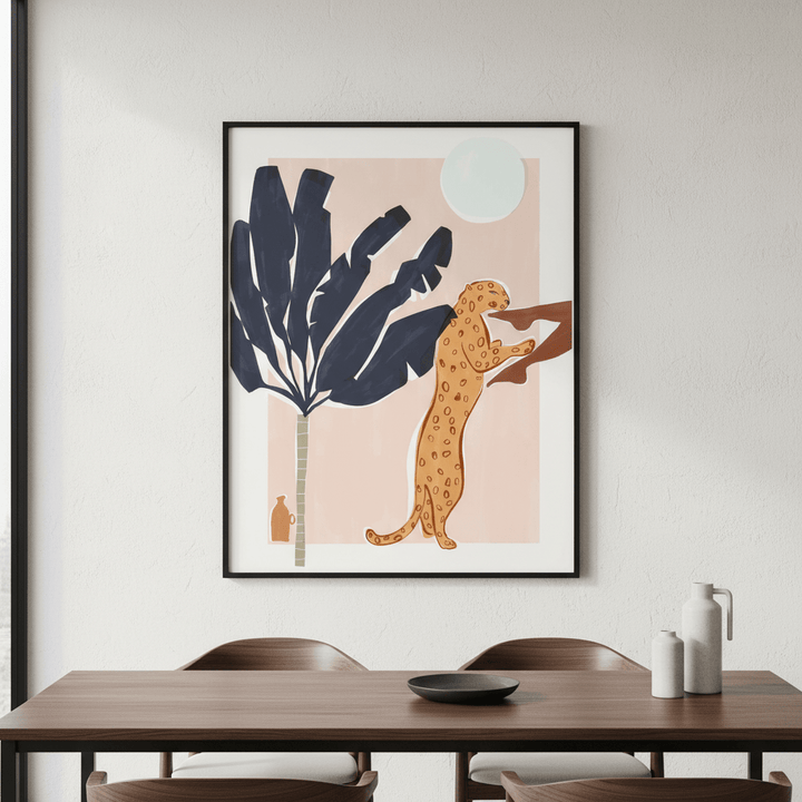 Chin Up Leopard by Ivy Green Illustrations wall - art - picture - poster