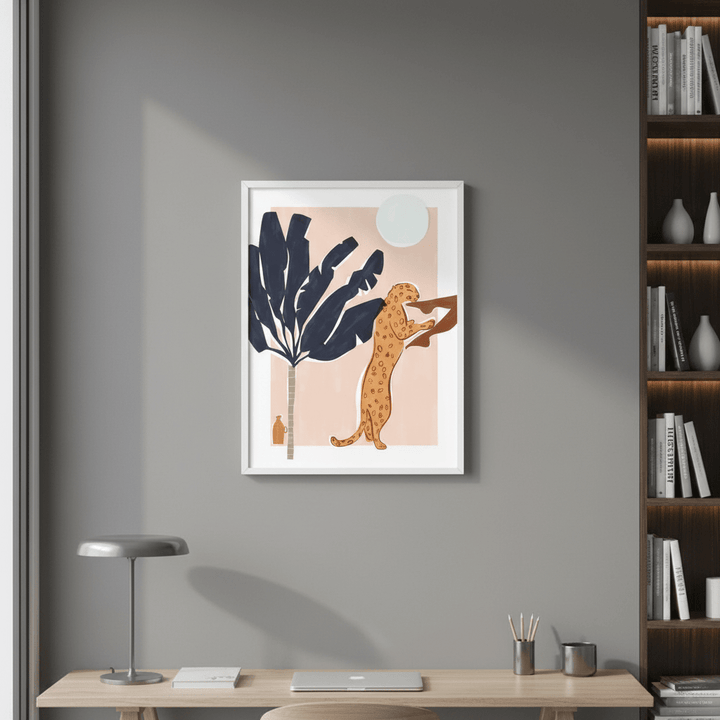 Chin Up Leopard by Ivy Green Illustrations wall - art - picture - poster