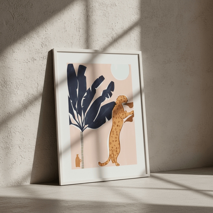 Chin Up Leopard by Ivy Green Illustrations wall - art - picture - poster